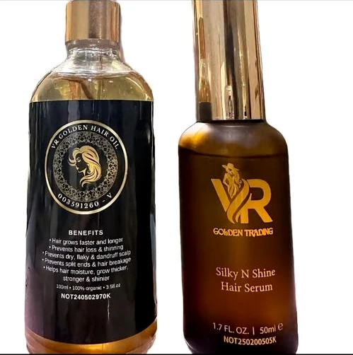 VR Golden Scalp Oil and Silky N Shine Hair Serum